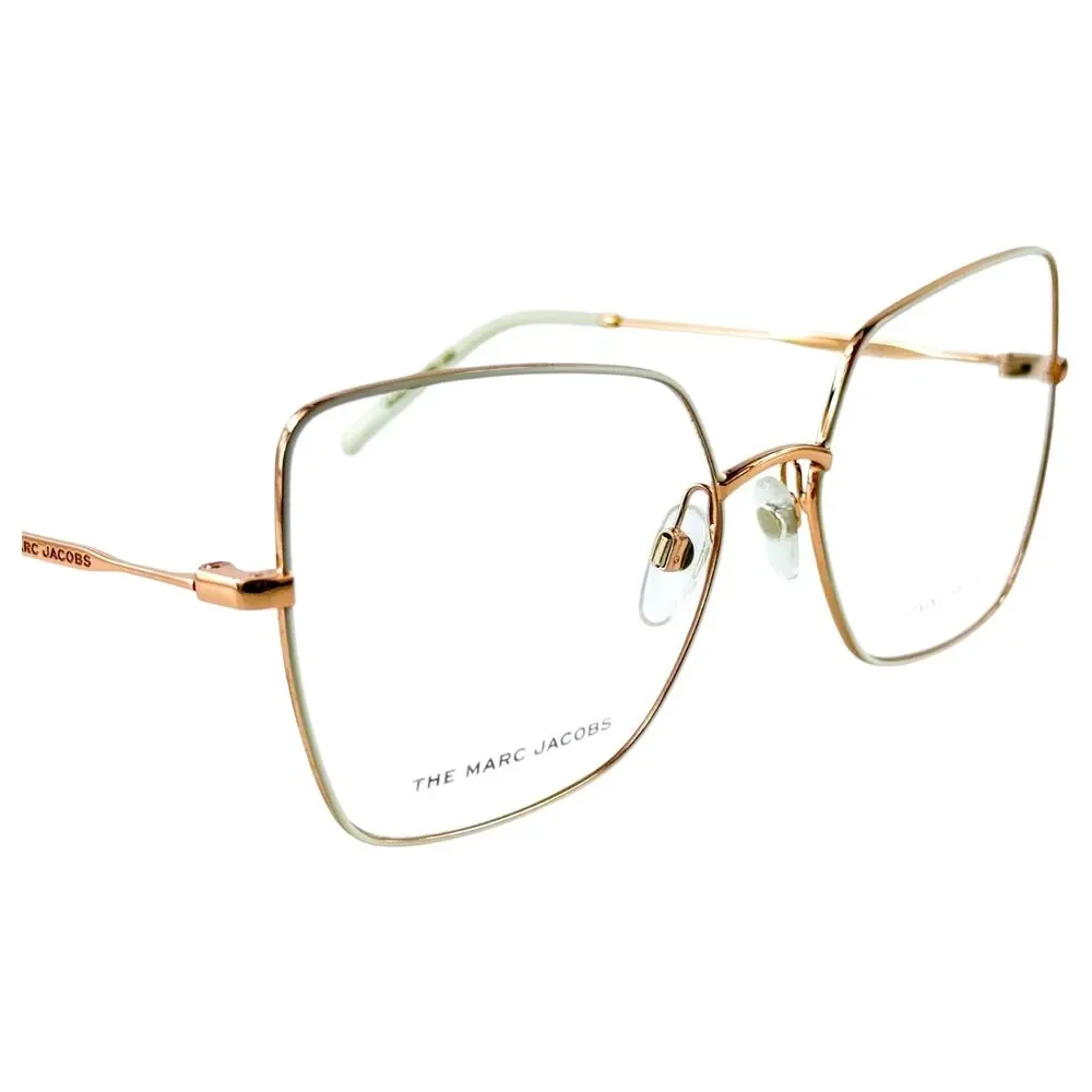 Marc Jacobs Marc 591 Womens Metal Eyeglass Frame Y3R Gold Ivory 57-17 Stainless